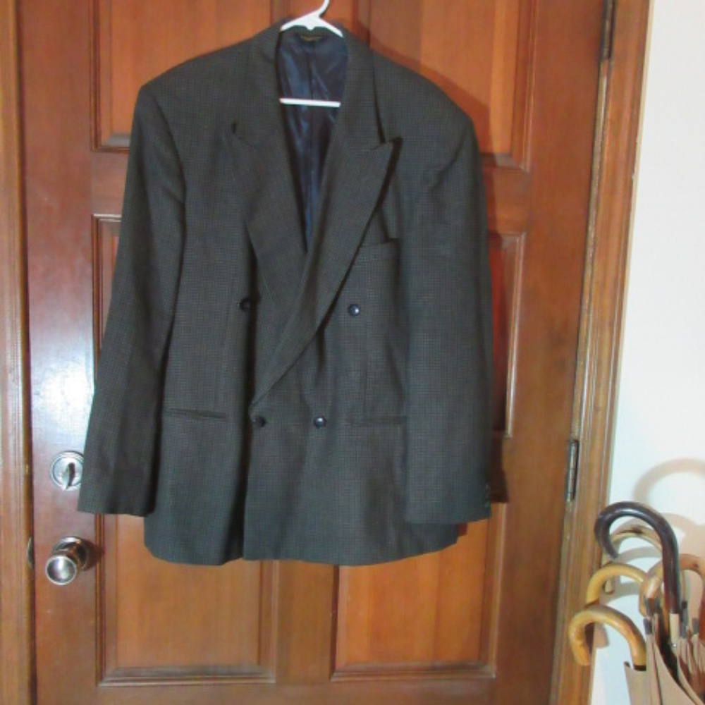 MENS LINED SPORT COAT JACKET by JOHN HENRY Sz 44R